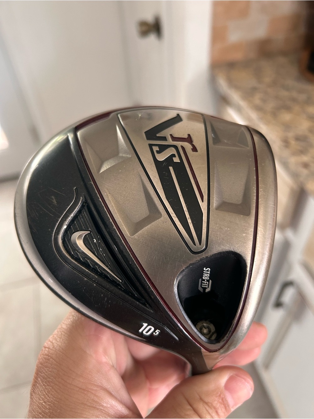 Nike VR_S Driver 10.5 Loft w/ Fubuki 51g Stiff Flex Shaft in Silver & Black RH